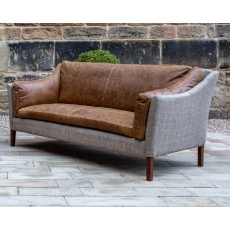 Malone Large 2 Seater - HTW & Brown Tan Leather - Fast Track