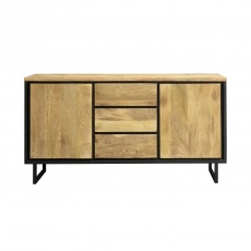 Java Natural Line - Mango Wood 3 Drawer 2 Door Sideboard