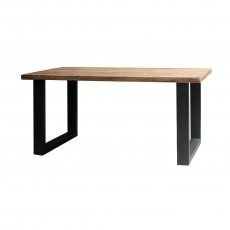 Java Sleeper Wood  - 160cm Rectangular Dining Table with U Leg