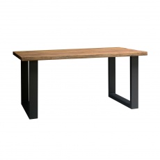 Java Sleeper Wood  - 160cm Rectangular Dining Table with U Leg