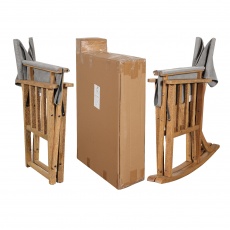 Howley - Directors Oak Framed Rocker Chair (New 2024)
