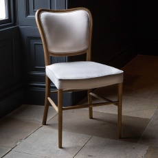 Anouk Dining Chair with Upholstered Back