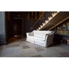 Carlo (Malone) Large 2 Seater Sofa in Beige Linen Fabric as Loose Cover