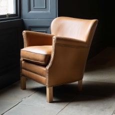 Dean Chair in Tan Leather (New 2024) - Special Only