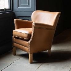 Dean Chair in Tan Leather - Special Only