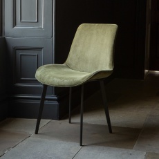 Evia Dining Chair - Green Velvet Packed in 4