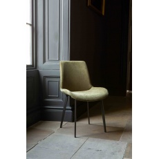 Evia Dining Chair - Green Velvet (New 2024) Packed in 4