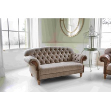 Haworth 2 Seater Sofa in Hunting Lodge Harris Tweed with Medium Oak Legs - Fast Track