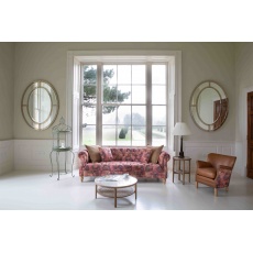 Westminster 2 Seater Sofa in Printed Coral Velvet