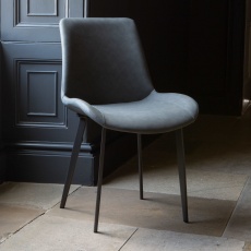 Kos Dining Chair - Grey PU (New 2024)