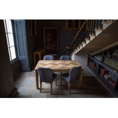 Toba - Arch Dining Table 160cm in Recycled Teak - Natural Rustic Finish