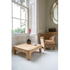 Toba - Arch Coffee Table in Recycled Teak - Natural Rustic Finish