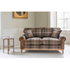 Winderwath 2 Seater Sofa - Malham Green Wool + Tan Leather (Fast Track)