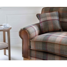 Winderwath 2 Seater Sofa - Malham Green Wool + Tan Leather (Fast Track)
