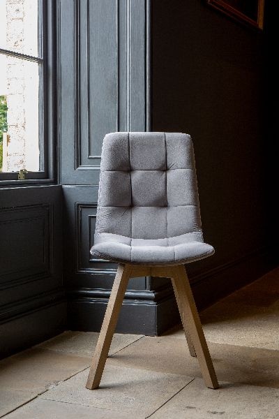 Carlton Atlanta Chair Seat Shell ONLY Steel Velvet - Chose Legs Separately - MOQ 2 Pieces COPY