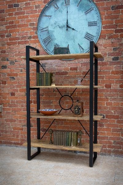 Carlton Fluted Line X-O Metal Bookcase - K.D