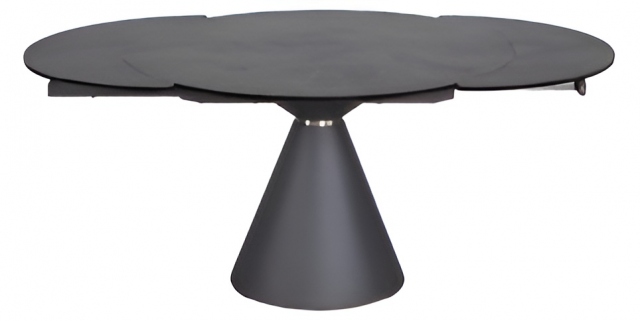 Carlton Venice Collection - Lucca Bubble Extending Dining Round Table 1.2m with Volcano Ceramic Top