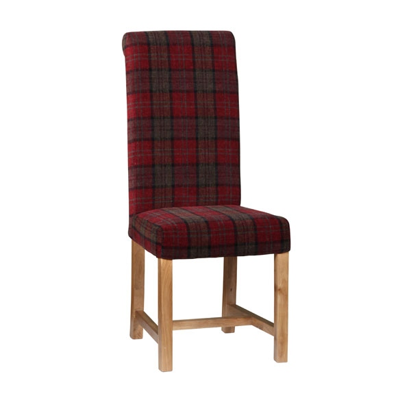 Carlton Rollback Chair Dining Chairs, Red Tartan Dining Chairs Next