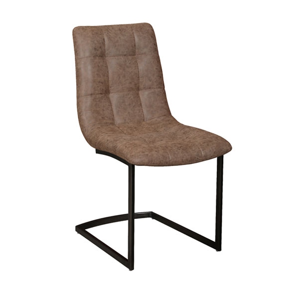 Carlton Hampton Chair with Brown Faux Leather Seat - MOQ 2pcs