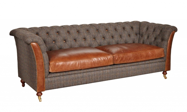 vintage Granby 2 Seater Sofa - Moreland Harris Tweed - (Now make to Order)