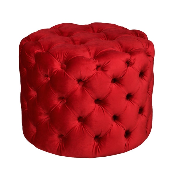 vintage Pouffe Collection Kingston Buttoned Pouffe - Small