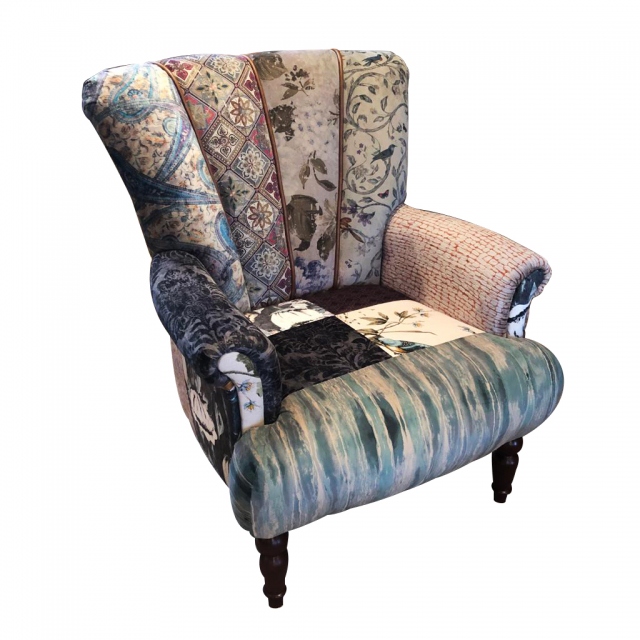 vintage Lily Standard Chair in Patchwork