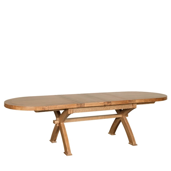 Carlton Windermere Oval X Leg Extending Dining Table