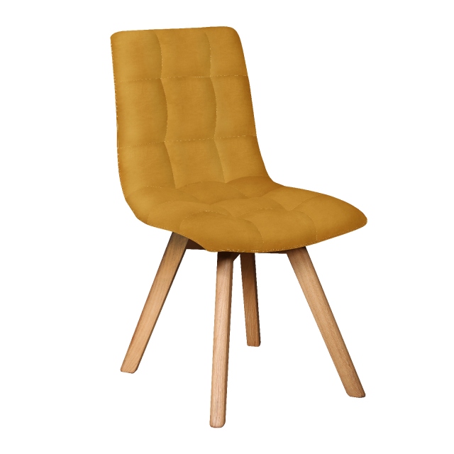 Carlton Allegro - Chair Mustard Velvet (Stock Line)