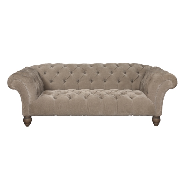 vintage Grammy 3 Seater Sofa (Manolo Fabric) - Fast Track Delivery