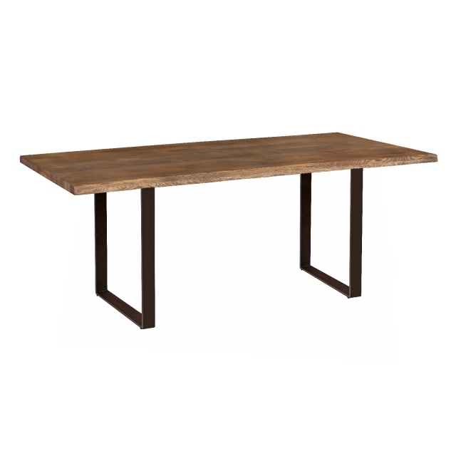 Carlton Modena Table - (Charcoal Oiled Finish) with 
