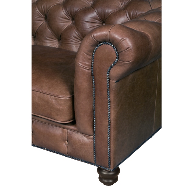 vintage Gotti Club 2 Seater - Fast Track (Espresso Leather)