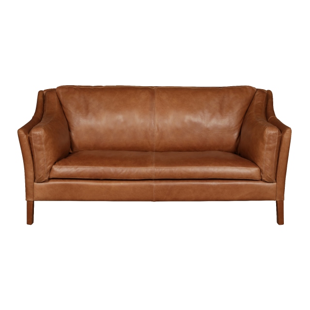 vintage Malone Large 2 Seater - Fast Track (Brown Tan Leather)