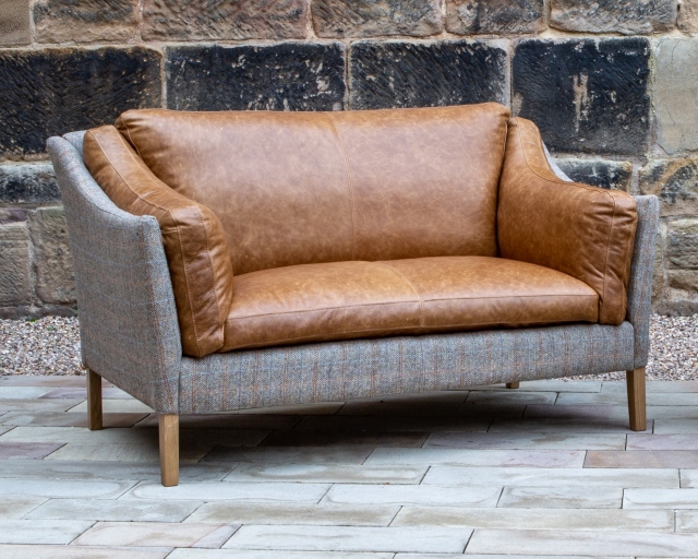 vintage Malone Compact 2 Seater - HTW & Brown Tan Leather - Fast Track