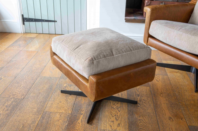 vintage Vinci Footstool - Fabric Inner Panel Mix (New) 2023