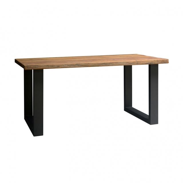 Carlton Java Sleeper Wood  - 160cm Rectangular Dining Table with U Leg