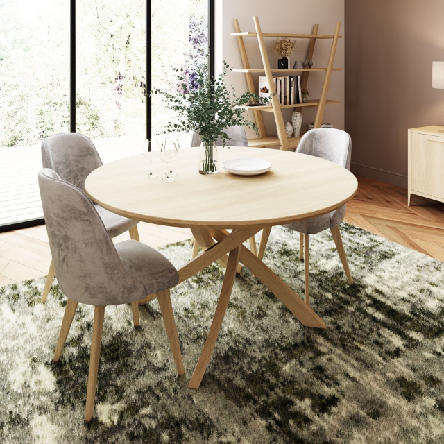 Carlton Andersson - Round Fixed Table 1.4m Dia - Wooden Spider Base - (New 2024)