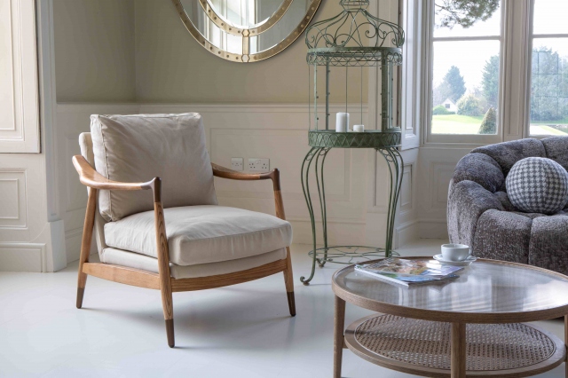 Carlton Alfie Chair - Ash Frame in Grey Wood Finish
