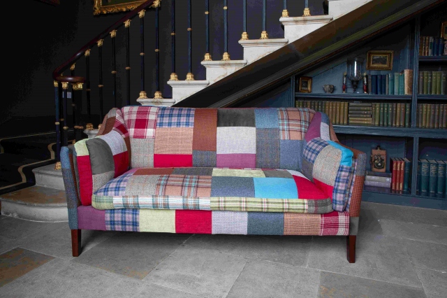 vintage Malone Large 2 Seater in Patchwork - 182cm