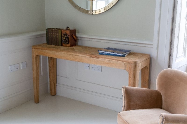 Carlton Toba - Arch Console Table in Recycled Teak - Natural Rustic Finish