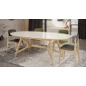 Carlton Morgan Oval Dining Table Bianco Oak - Sintered Stone Top
