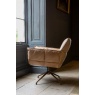 Carlton Victor Swivel Chair in New Nutter Leather with Metal Legs