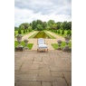Carlton Bardney Armchair in Silver Linnet Upholstery with Oak Wood Frame