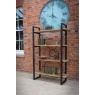 Carlton Fluted Line X-O Metal Bookcase - K.D