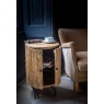Carlton Fluted Ridged 2 Door Round Lamp Table