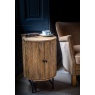 Carlton Fluted Ridged 2 Door Round Lamp Table