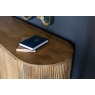 Carlton Fluted Ridged Wood 3 Doors Sideboard with Wood Top