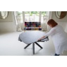 Carlton Naples Twist Top Table Printed Glass XYL-03 Finish 120cm x 90cm