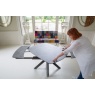 Carlton Naples Twist Top Table Printed Glass XYL-03 Finish 120cm x 90cm