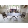 Naples Twist Top Table Printed Glass XYL-03 Finish 120cm x 90cm