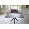 Carlton Venice Collection - Naples Twist Top Table Concrete Glass Finish 120 x 90cm